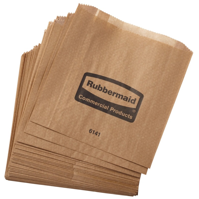 Rubbermaid FG6141000000 Sanitary Napkin Receptacle Bags - (5) 50 Bags/Bundle - 250 Bags/Case
