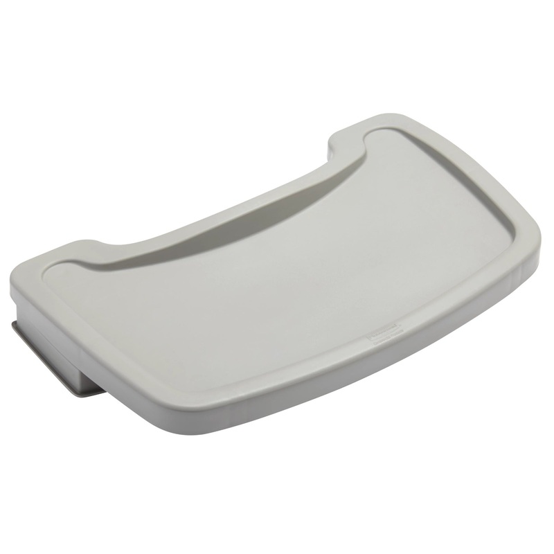 Rubbermaid FG781588PLAT Sturdy Chair Plastic High Chair / Youth Seat Tray - Platinum
