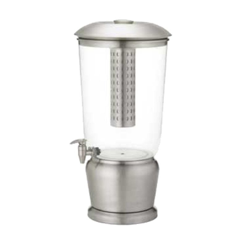 TableCraft 85 5 gal Beverage Dispenser w/ Infuser & Ice Tube - Stainless Base