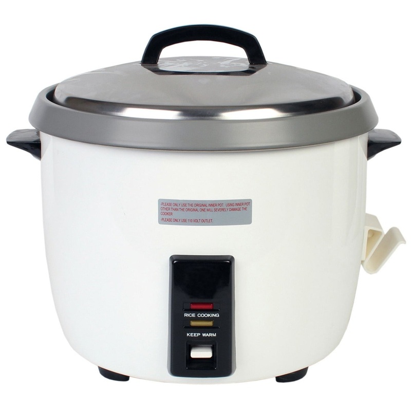 Thunder Group SEJ50000T Countertop Electric Rice Cooker/Warmer - 30 Cup Uncooked/Capacity - 110-120V