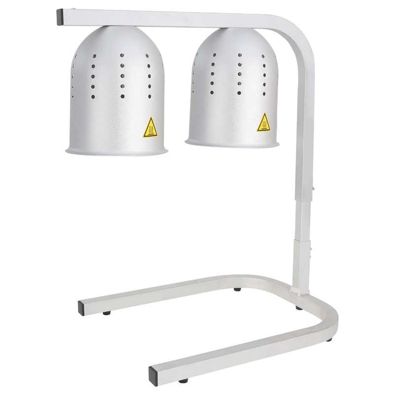 Thunder Group SEJ92000 Aluminum Dual Bulb Heat Lamp with Adjustable Arm 19-1/4" x 13-3/4" x 23"H - 120v