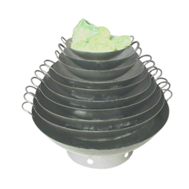 Town 34730 Carbon Steel Hand Hammered Cantonese Wok with (2) Riveted Handles 30" - Fits 22" Chamber
