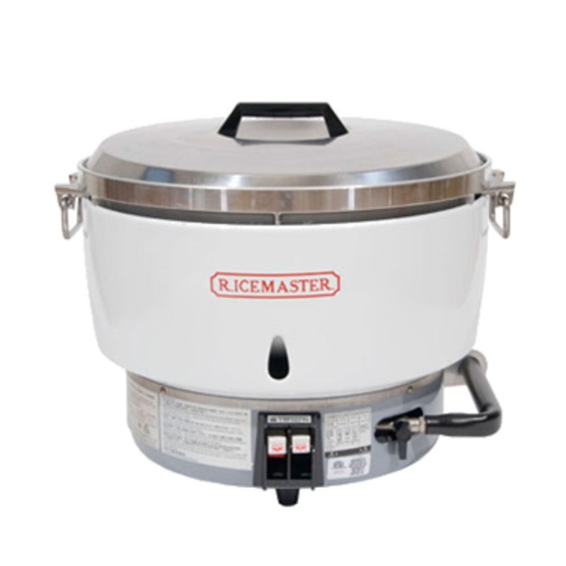 Town RM-55P-R 55 Cup Commercial Rice Cooker, Steel Handles, Aluminum Exterior, Liquid Propane
