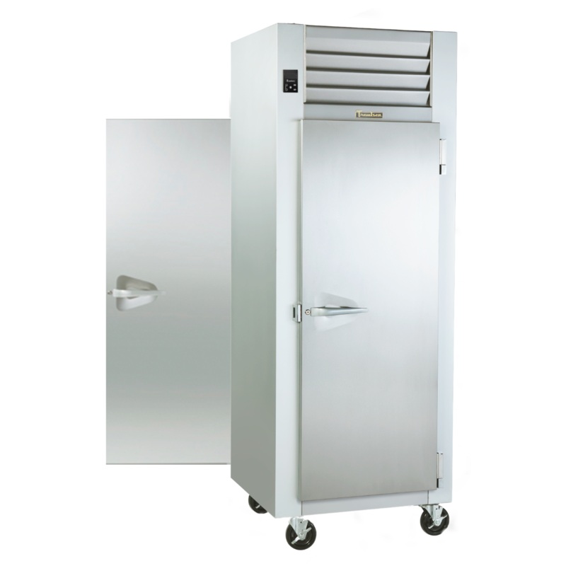 Traulsen G14315P 1-Section Left Hinged Front/Right Hinged Rear 1 Solid Full Door Pass-Thru Hot Food Holding Cabinet 30" - 26 cu.ft. - 208v/115v