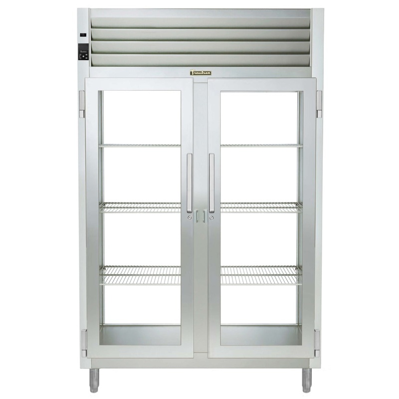 Traulsen RHF232WP-FHG Spec-Line 2-Section 2 Glass Door Reach-In Pass-Thru Heated Holding Cabinet 58" - 55.13 cu. ft.