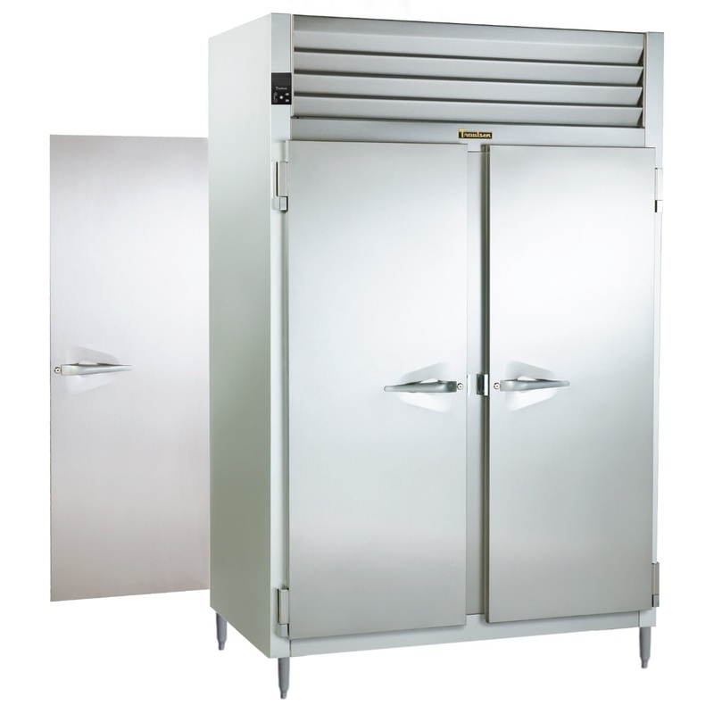 Traulsen RHF232WP-FHS Spec-Line 2-Section 2 Solid Door Reach-In Pass-Thru Heated Holding Cabinet 58" - 53.38 cu. ft.