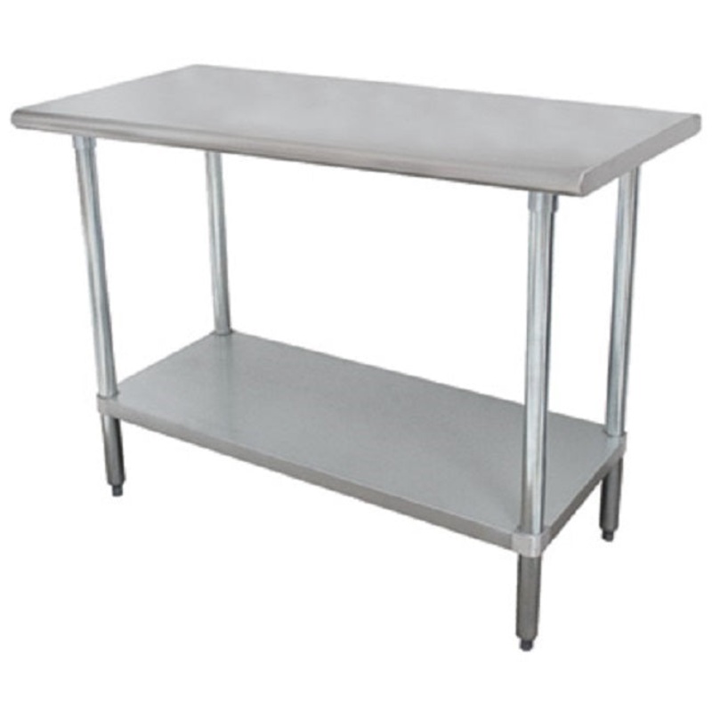 Advance Tabco SS-300 Stainless Steel Work Table with Adjustable Undershelf 30" x 30"