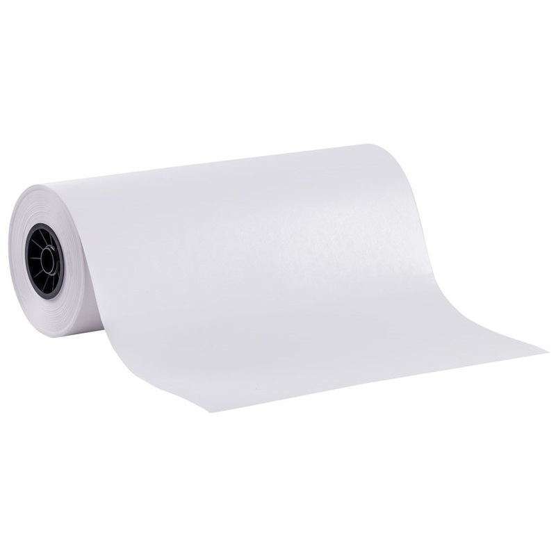 BP1820 White Butcher Paper (not waxed) 18"W x 1000' Roll - 1/Roll