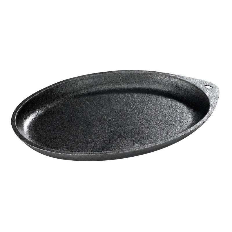 Browne 573720 Cast Iron Oval Serving Skillet / Platter 9-1/4"