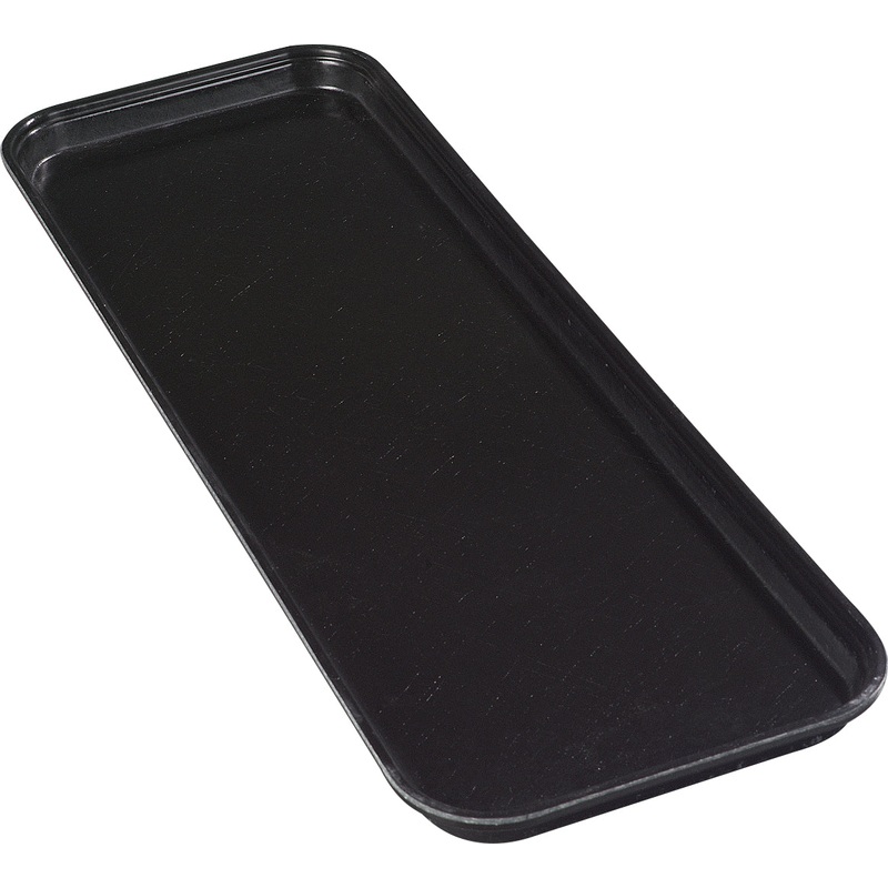 Carlisle 269FMT309 Fiberglass Market Tray 25-1/2"L x 8-3/4"W x 1-1/8"H - Ebony