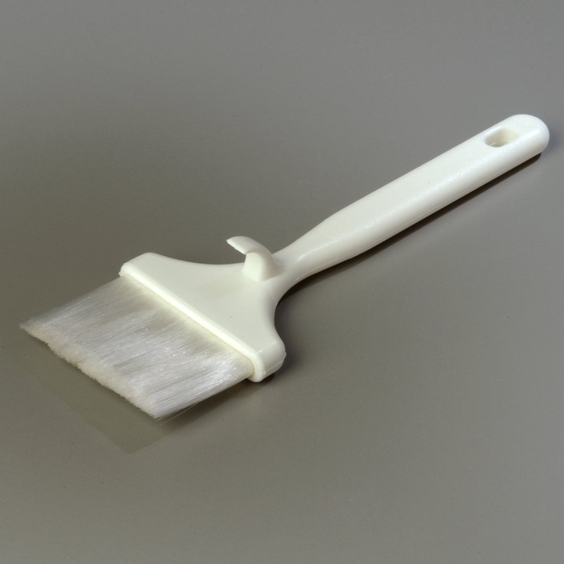 Carlisle 4040202 Carlisle Pastry Brush 3" Soft Bristles w/WhiteHandle