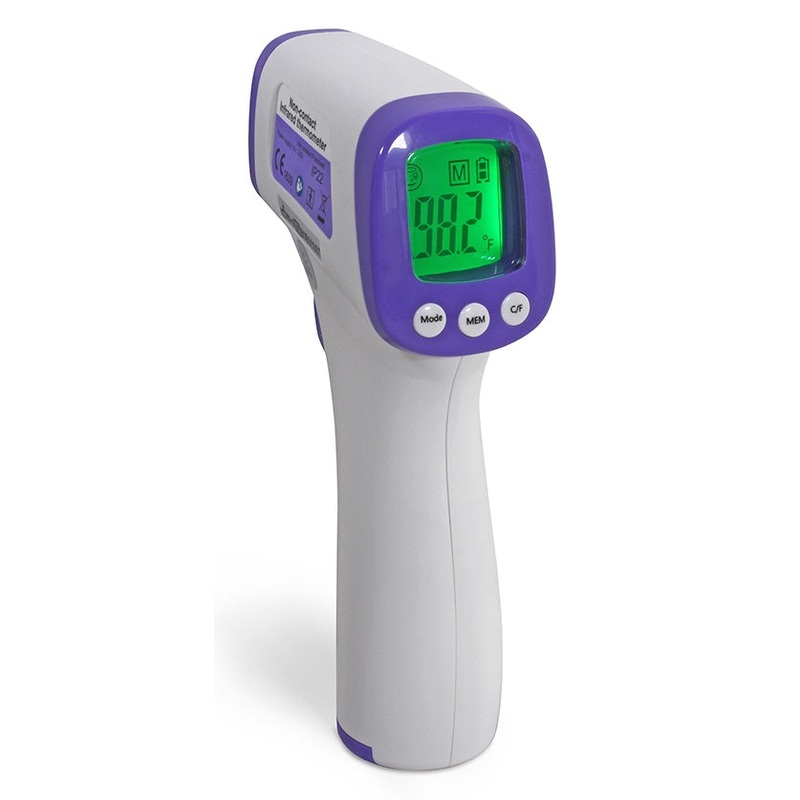 Clearance San Jamar THDG986 Non-Contact Infrared Human Forehead Thermometer 95 to 109.2 F