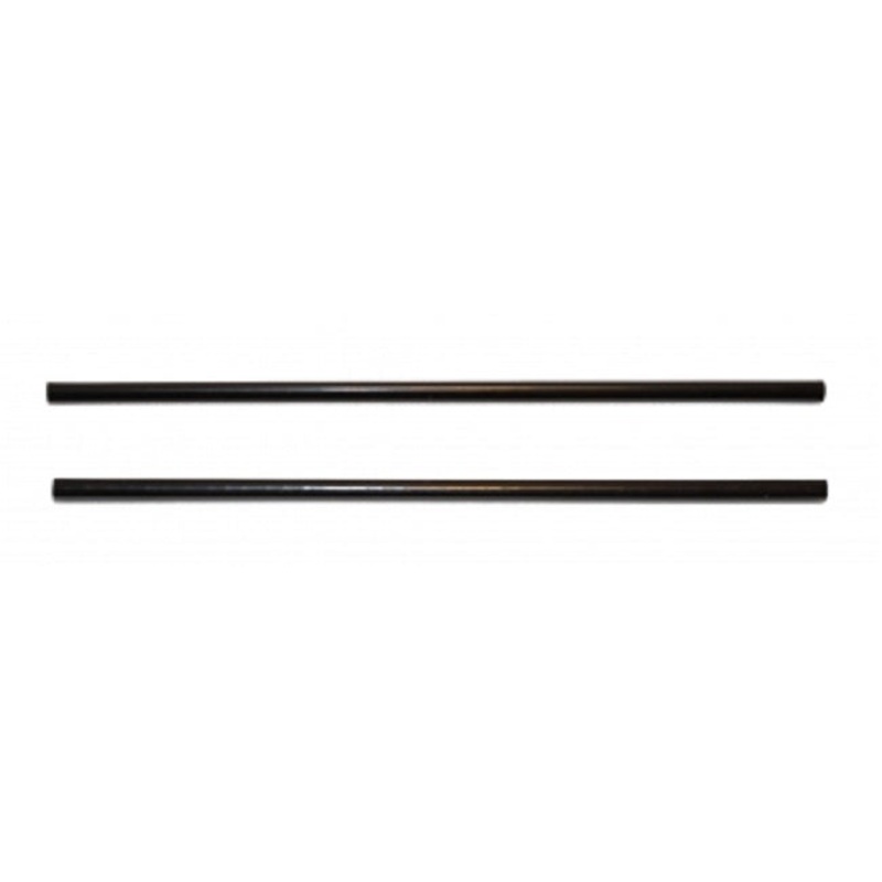 CrystalWare 5BSS101000 Sip n' Joy Unwrapped Black Plastic Coffee Stirrer / Sip Straw 5" - 1000/Box