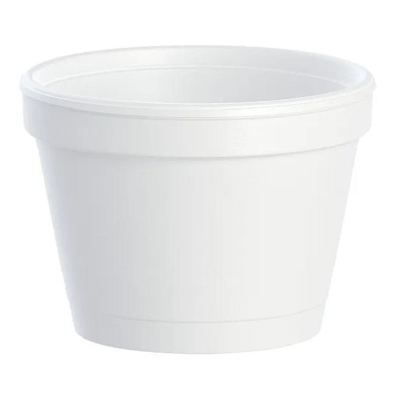 Dart 4J6 Insulated Foam Container Cup 4 oz (Case of 1000) Restaurant Disposable Containers