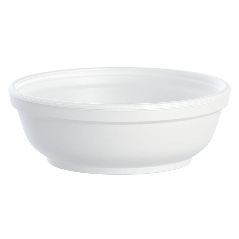 Dart 6B20 Squat Foam Bowl 6 oz (Case of 1000) Restaurant Disposable Container