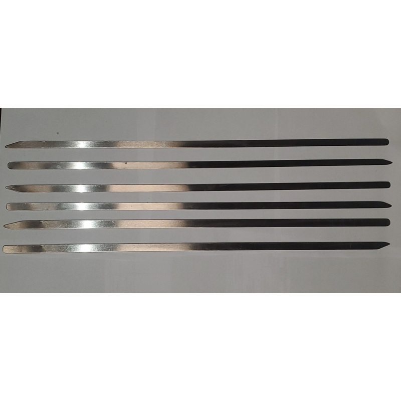 Jean's RS JRS 18G Stainless Steel Skewer 23"L x 1/2"W - 6/Pack