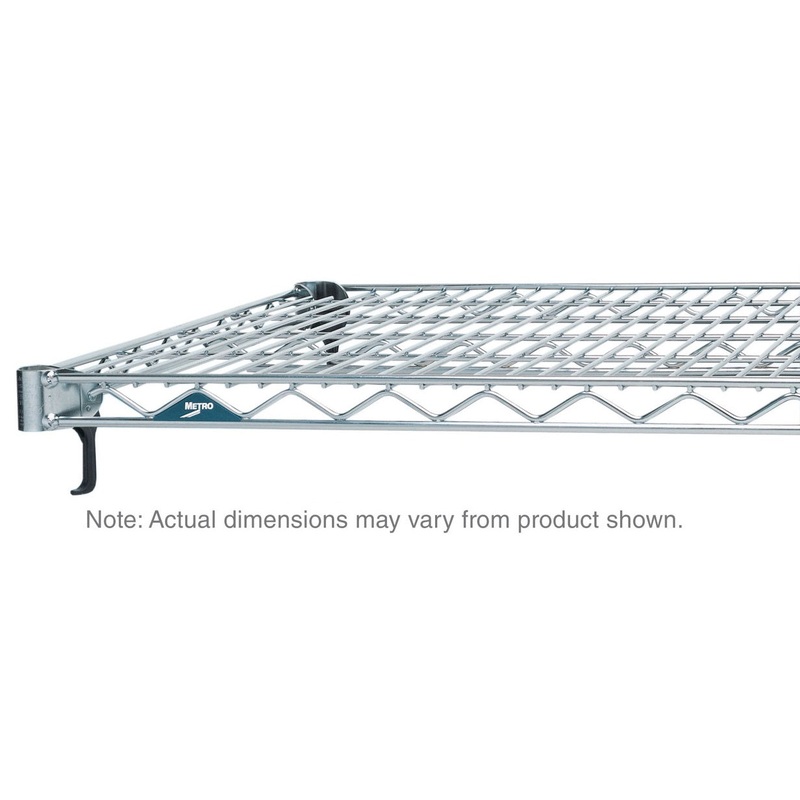 Metro A1848NS Super Adjustable Super Erecta Polished Stainless Steel Industrial Wire Shelf 48" x 18"