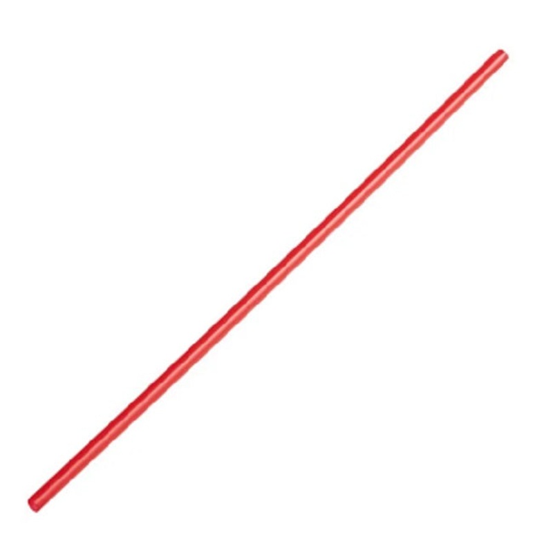 Phillips PD4088 Wrapped Red Plastic Tall Jumbo Straws 9" - 300/Box