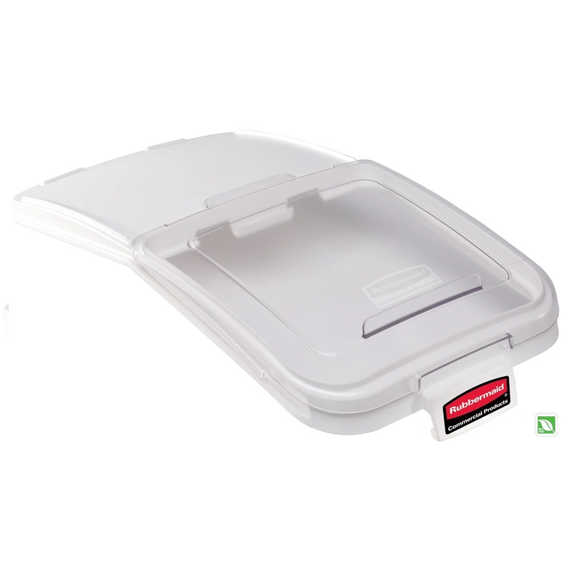 Rubbermaid FG9F7800CLR ProSave Ingredient Bin Lid with 32 oz. Scoop 29" x 14-1/2" - Clear - fits FG360288WHT