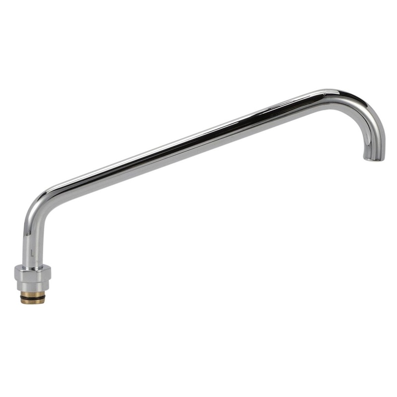 Component Hardware KL34-Y022 Encore Polished Chrome Tubular Add-On Faucet Swing Spout 22" - for QUIK-FIL 3/4" Faucet