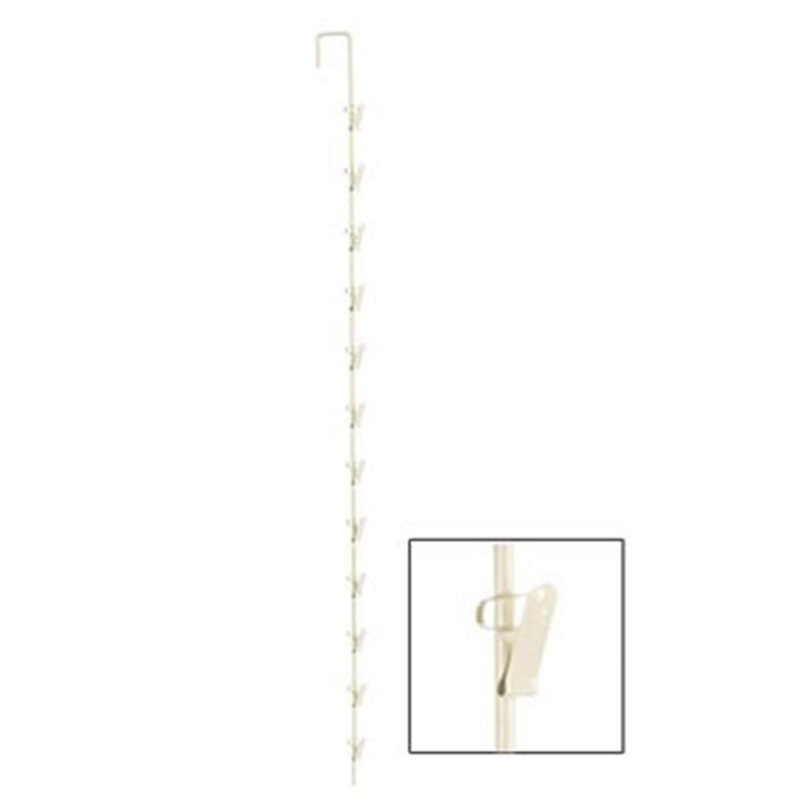 Store Supply Warehouse 77122 Metal Spring Clip 12 Hook Merchandiser Strip