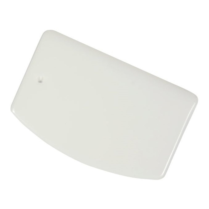 Vollrath 1345 Polyethylene Rigid Straight Edge Pan/Bowl Scraper 3-5/8" x 5-5/8" - White - 72/Case