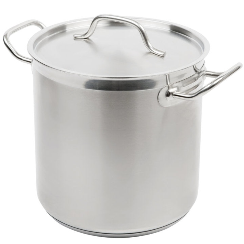 Vollrath 3503 Optio Stainless Steel Stock Pot with Cover- 11 Qt