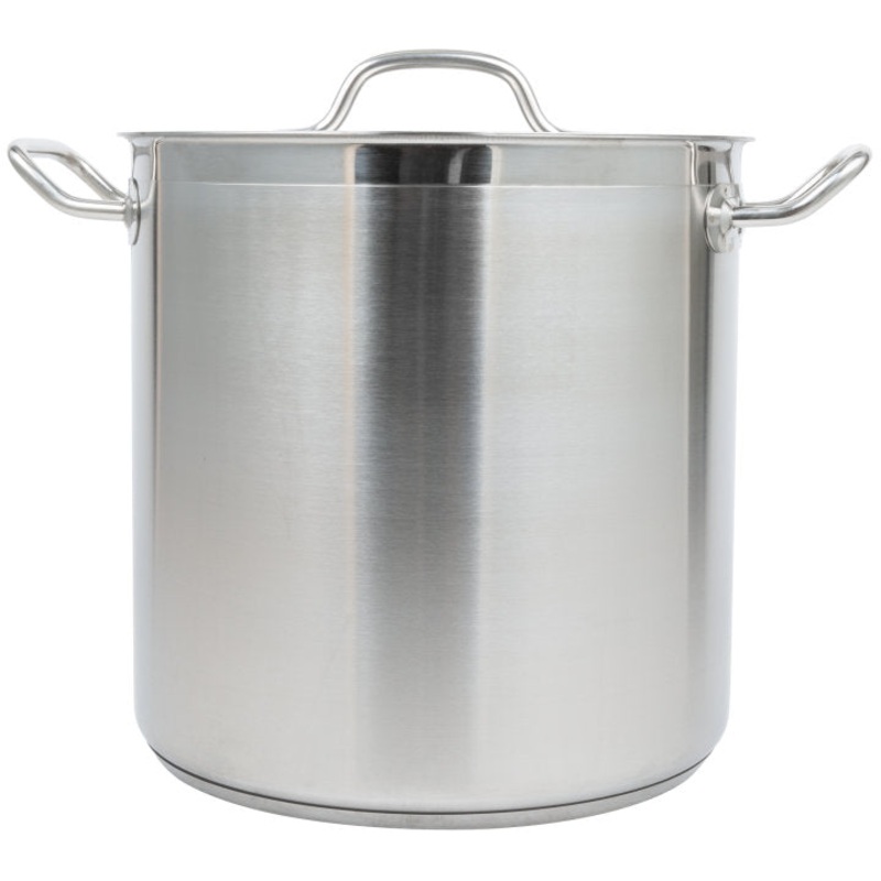 Vollrath 3504 Optio Stainless Steel Stock Pot with Cover-18 Qt.