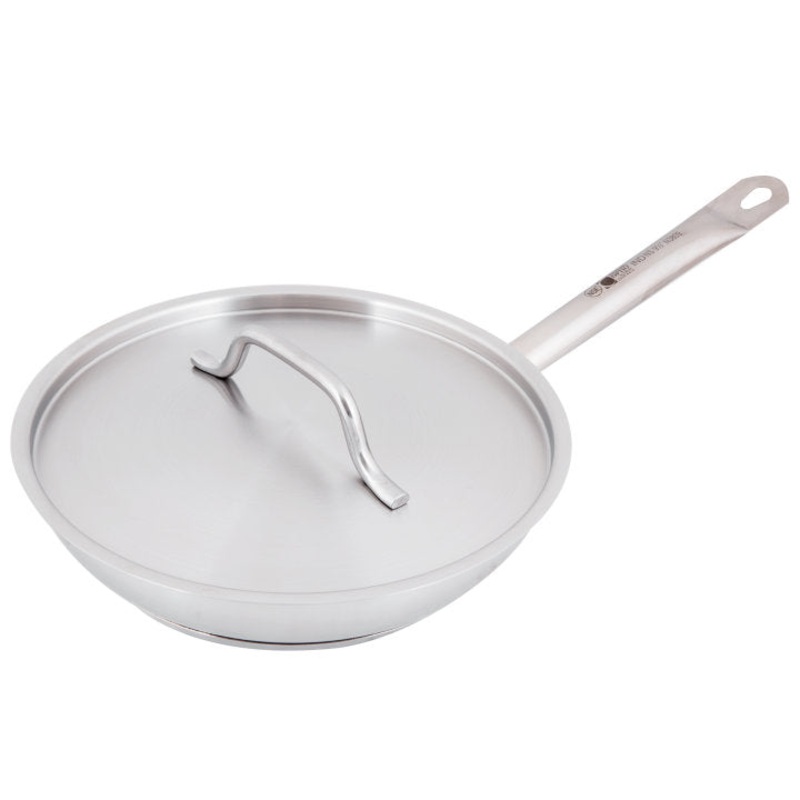 Vollrath 3820 Deluxe 6-Piece Induction Ready Stainless Steel Optio Cookware Set - Includes: 2.75 Qt., 4 Qt. Sauce Pans, and 9.5" Non-stick Fry Pan and Covers