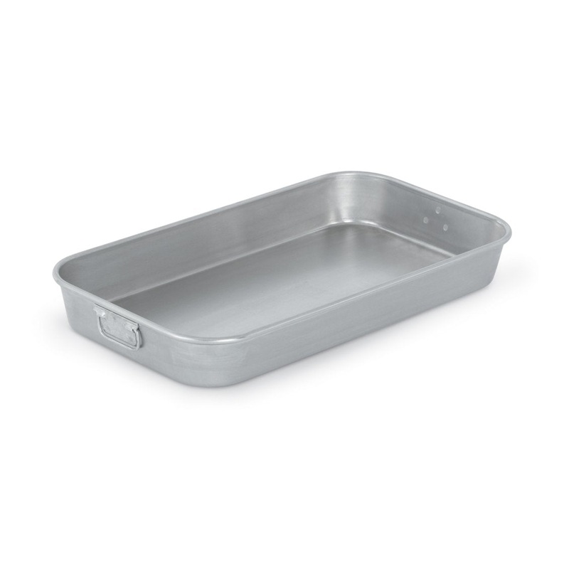 Vollrath 4412 Wear-Ever Aluminum Baking and Roasting Pan with Handles (4.5 Qt. )- 13 1/4" x 9 3/4" x 2 1/4"