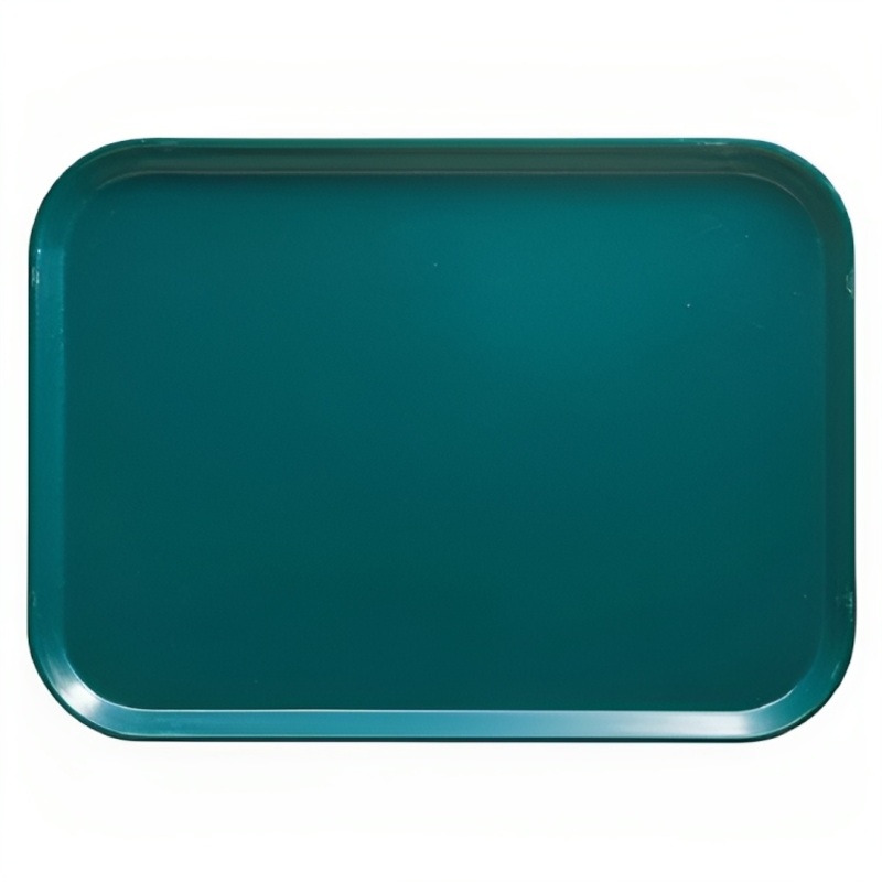 Cambro 1318414 Fiberglass Camtray Cafeteria Tray - 17 3/4"L x 12 3/5" W, Teal