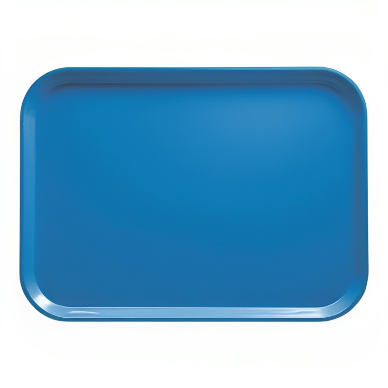 Cambro 1418105 14" x 18" Rectangular Horizon Blue Customizable Fiberglass Camtray - 12/Case
