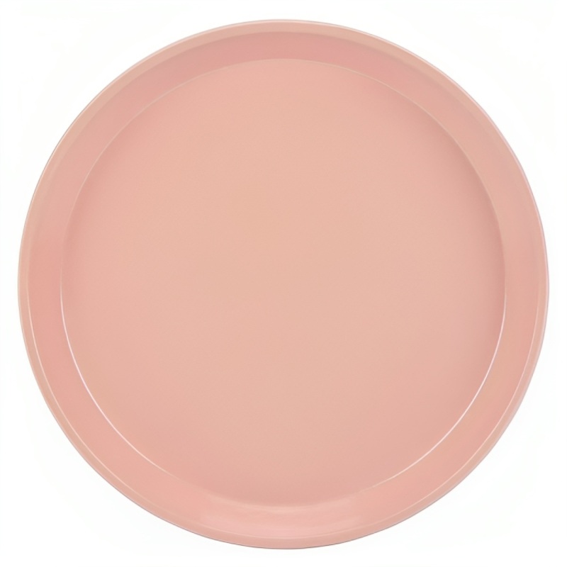 Cambro 1600117 16" Round Dark Peach Customizable Fiberglass Camtray - 12/Case