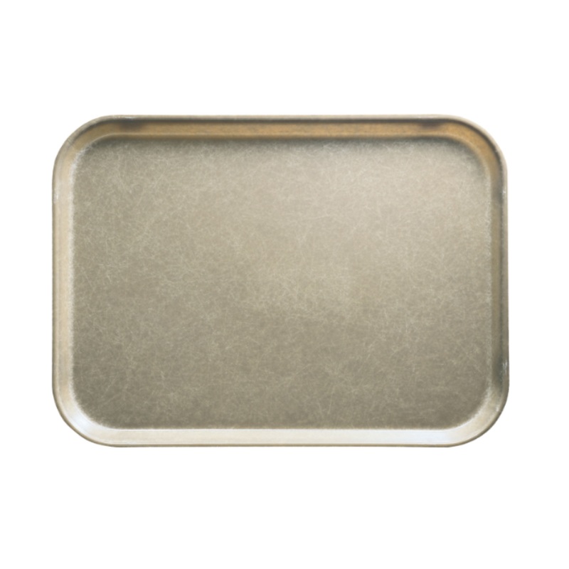Cambro 1826104 Fiberglass Camtray Cafeteria Tray - 25.75"L x 17.88"W, Desert Tan - 6ea/Case