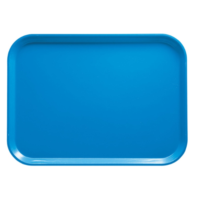 Cambro 1826105 Fiberglass Camtray Cafeteria Tray - 25.75"L x 17.88"W, Horizon Blue - 6ea/Case