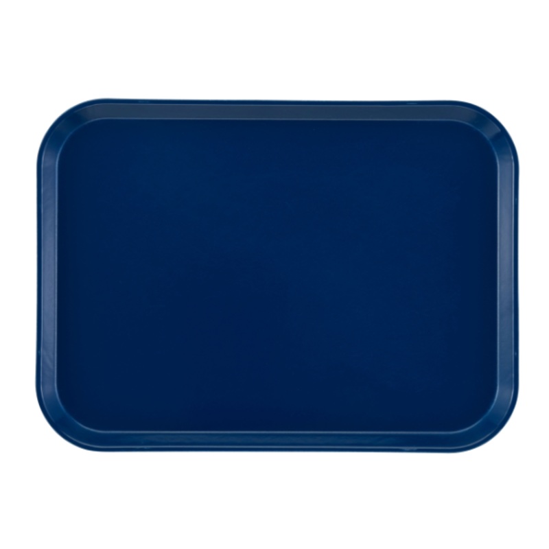 Cambro 1826123 Fiberglass Camtray Cafeteria Tray - 25.75"L x 17.88"W, Amazon Blue - 6ea/Case