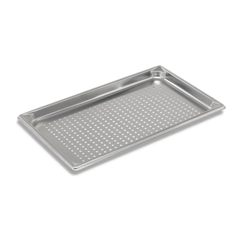 Vollrath 30013 Super Pan V Full Size Steam Table Food Pan - Perforated, Stainless Steel - 6/Case