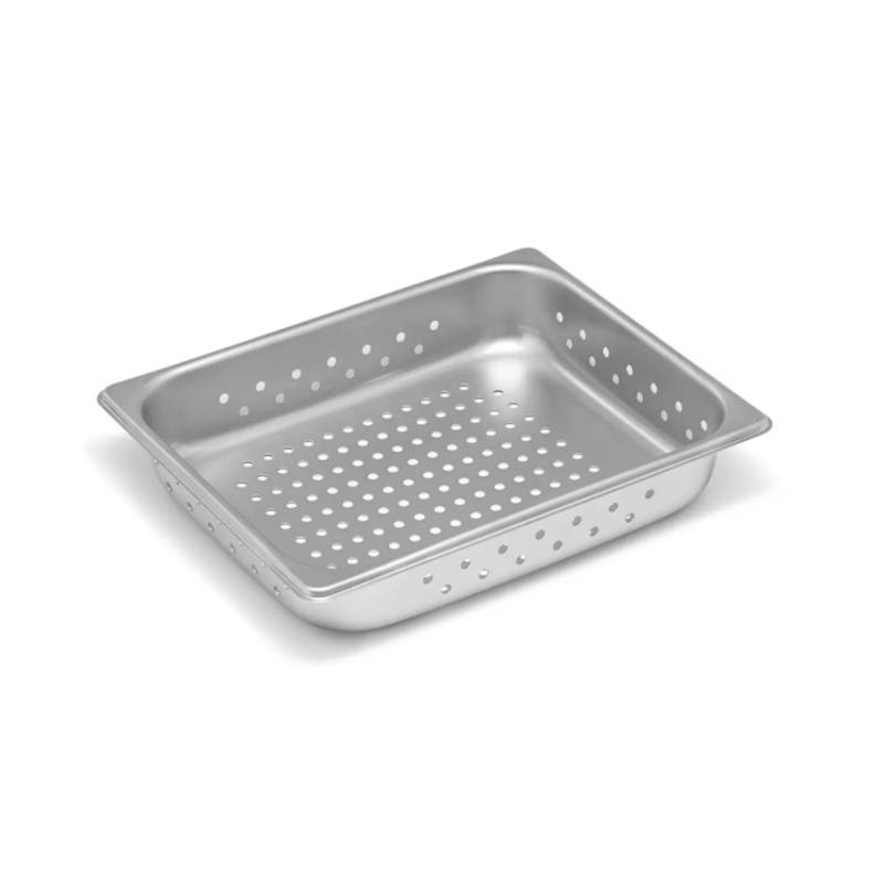 Vollrath 30223 Super Pan V Half Size Steam Table Food Pan - Perforated, Stainless Steel - 6/Case