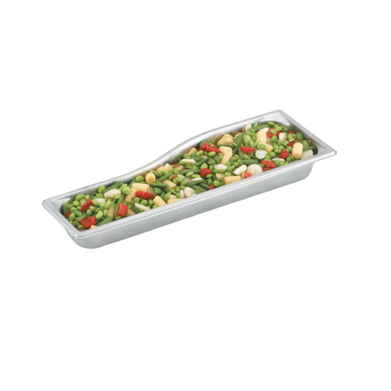 Vollrath 3100040 Super Pan Super Shapes Stainless Steel Steam Table Wild Food Pan 3-1/2" Deep - 1/2 Size Long - 6/Case