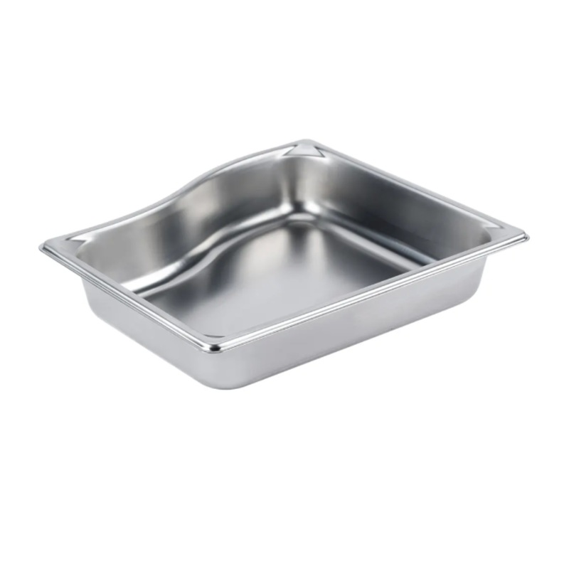 Vollrath 3100220 Super Pan Super Shapes Stainless Steel Steam Table Wild Food Pan 2-1/2" Deep - 1/2 Size - 6/Case