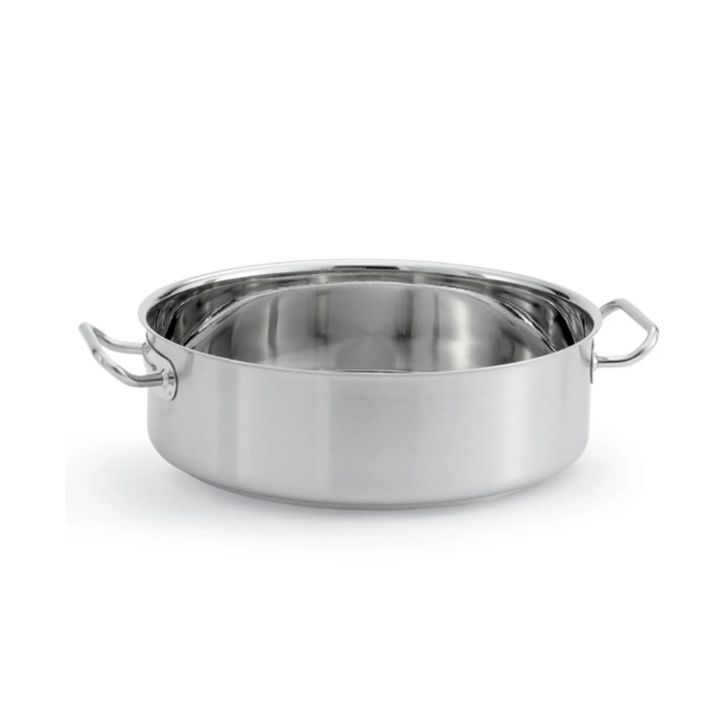 Vollrath 47760 12 qt Intrigue Stainless Steel Brazier/Casserole - Induction Ready