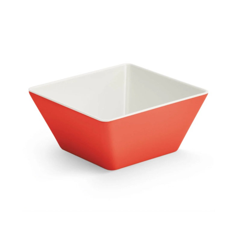 Vollrath V2220240 50 oz Melamine Serving Bowl, Red - 6ea/Case
