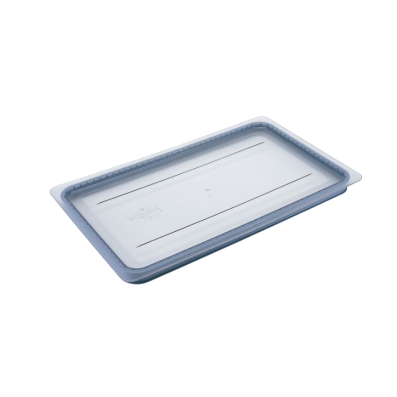 Cambro 10CWGL135 Camwear GripLid Polycarbonate Flat Food Pan Cover - (1/1) Full Size - Clear