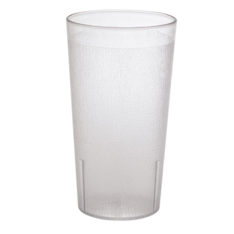 Cambro 1200P152 12 3/5 oz Clear Textured Plastic Tumbler - 72ea/Case