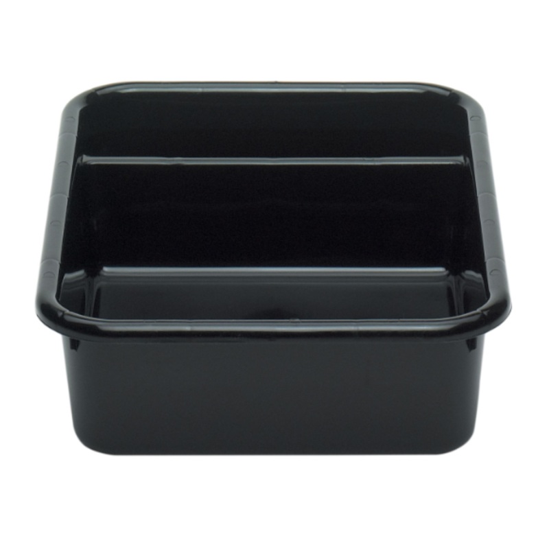 Cambro 1621CBP110 Cambox Bus Box w/ (2) Compartments - 15.6" x 20.5" x 4 4/5", Black - 12ea/Case