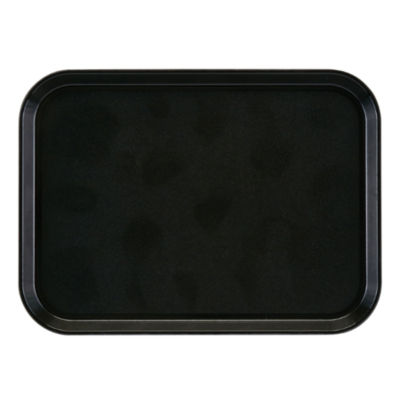 Cambro 1826110 Fiberglass Camtray Cafeteria Tray - 25.75"L x 17.88"W, Black - 6ea/Case