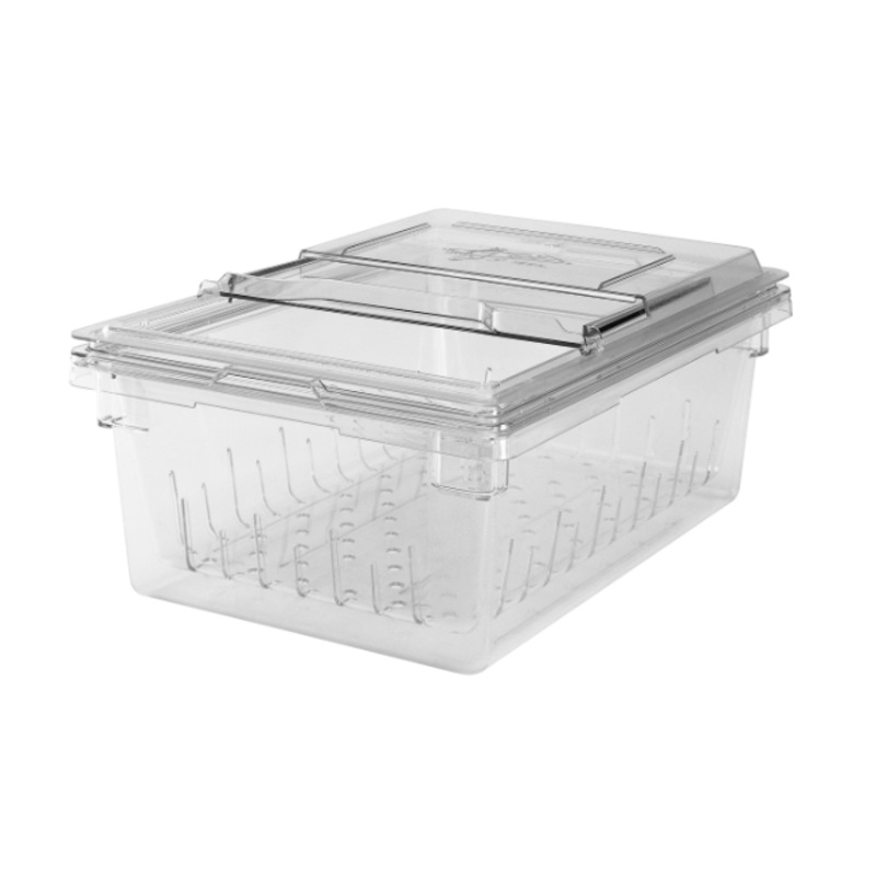 Cambro 18268CLRKIT135 Camwear Colander and Food Storage Box Kit 8"D - Full Size - Clear - 6/Case