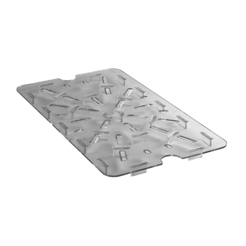 Cambro 1826DSCW135 Camwear Food Storage Box Drain Shelf - 18x26" Clear - 6ea/Case