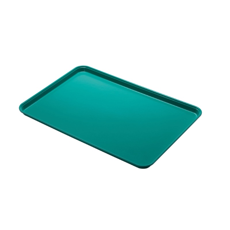 Cambro 1826MT140 Rectangular Market Display Tray - 17.81" x 25.68" x .68", Green -6ea/Case