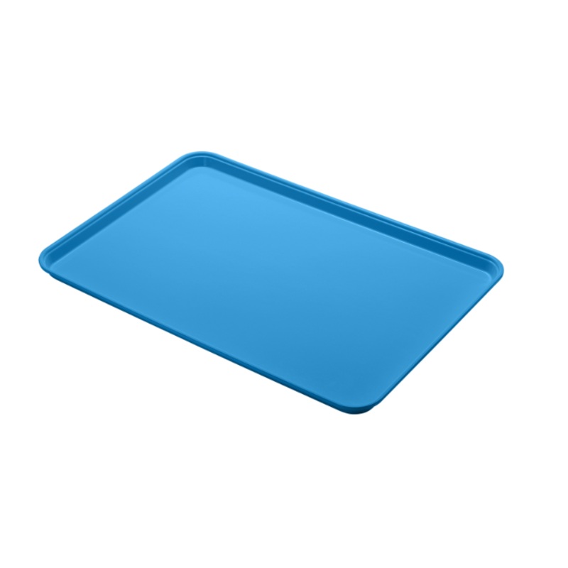 Cambro 1826MT142 Rectangular Market Display Tray - 17.81" x 25.68" x .68", Blue -6ea/Case